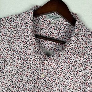 Peter Millar Summer Comfort Polo Shirt Mens L Patriotic Top Gun Aviator AOP